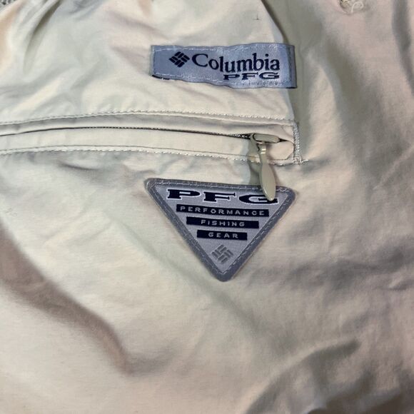 Columbia Shorts Mens 2XL Mesh Lined Chino Lightweight PFG Fishing Omnishade - Picture 6 of 8